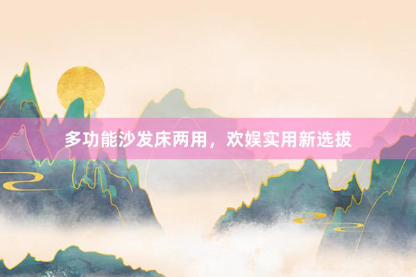 多功能沙发床两用，欢娱实用新选拔
